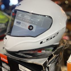 New Ls2 White Dual Visor Motorcycle Helmet $160