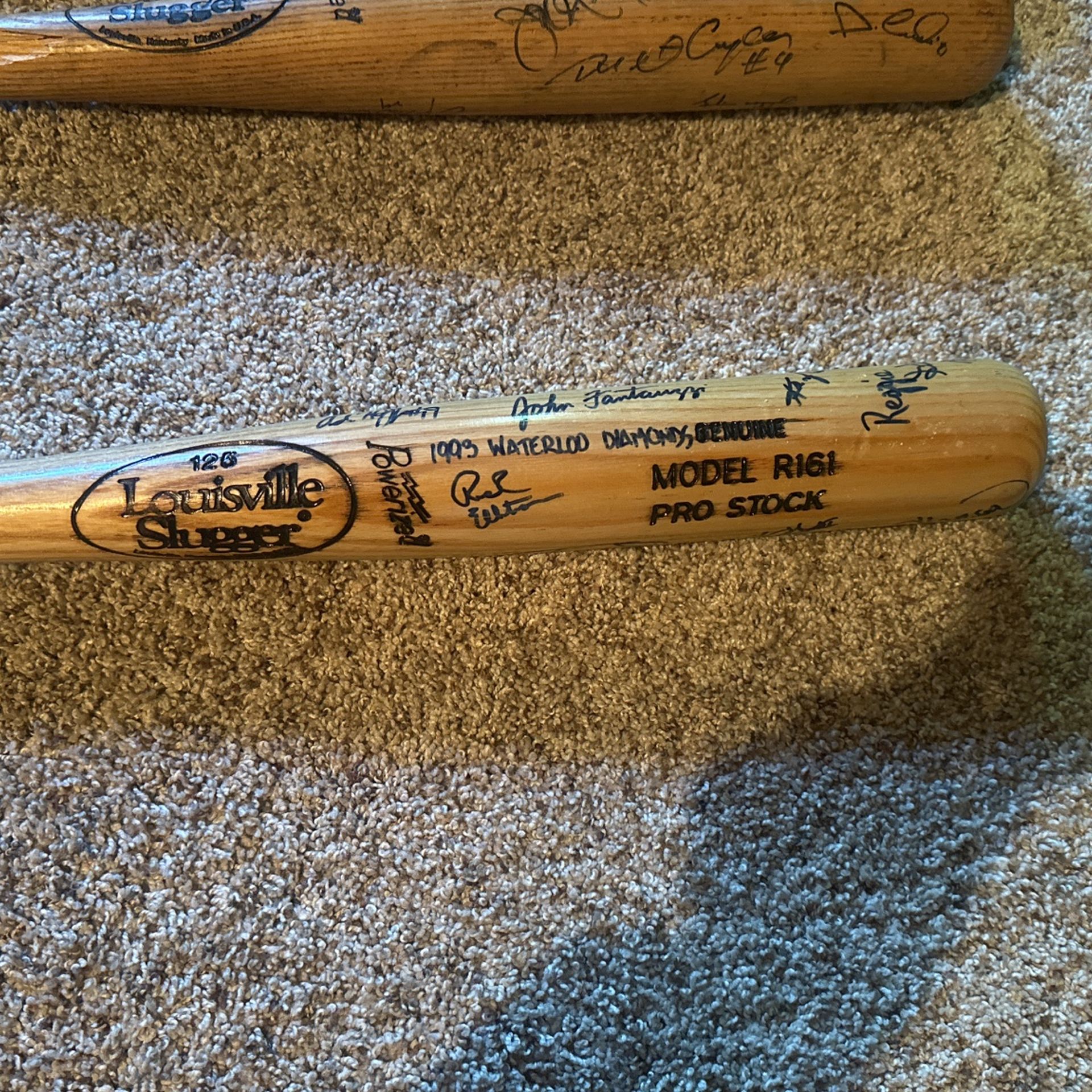 1993 Waterloo Diamonds Padres Single A Autographed Bat