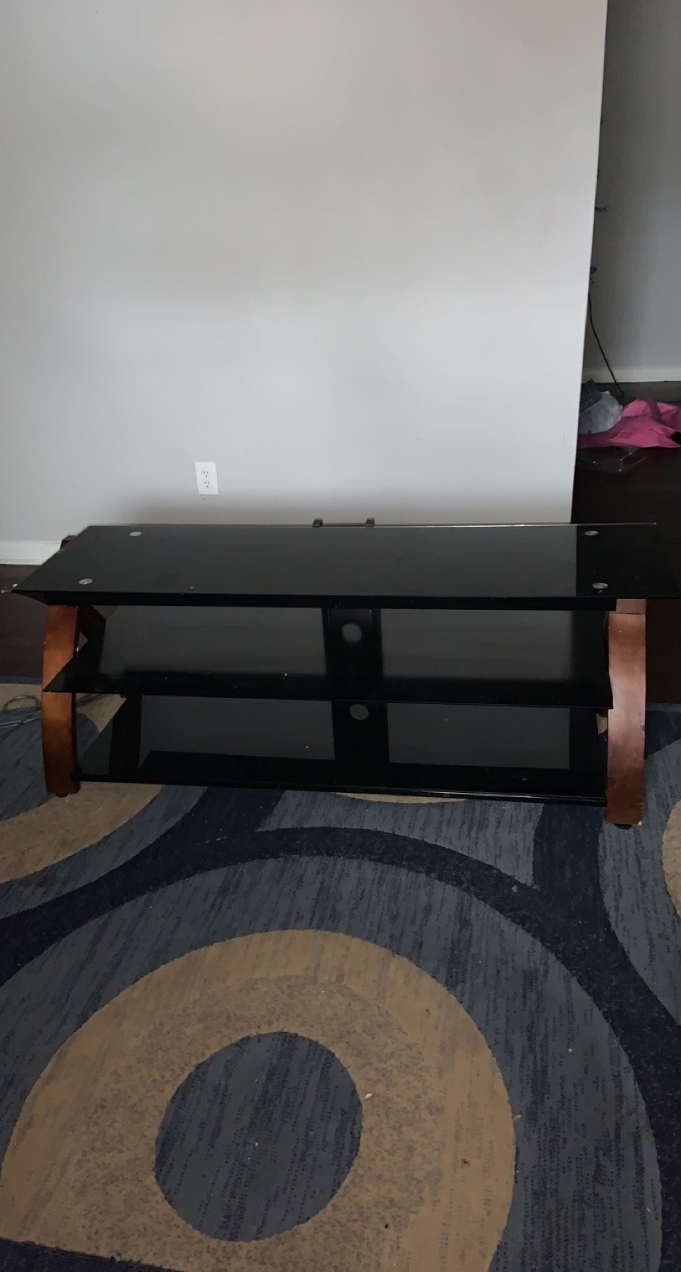 TEMPERED GLASS TV STAND