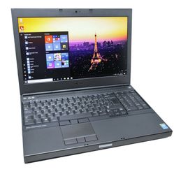 High Speed Dell Precision 16" Laptop Intel Core i7-4810MQ 16 GB RAM 500 GB HD 4K 3840x2160 LCD Webcam ATI R9 M200X Graphics Windows Pro 64 Bit OS 