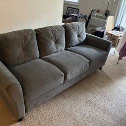 Gray Three Seater Sofa In Amazing Condition 