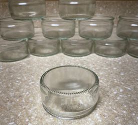 Glass Jars Petit Pot 3"x1.5" , Craft, Tea Light,  Wedding. 