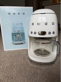 SMEG Retro Coffee Maker White - Like New - Original Box