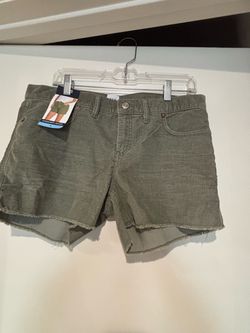 NWT GAP Olive Green Corduroy Shorts Size 10