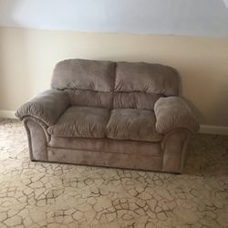 Clean And Comfy Loveseat