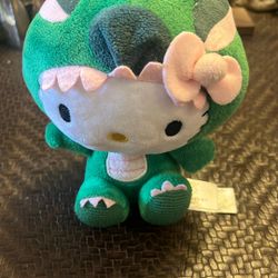 Sanrio Hello Kitty Green Dragon Costume Small 7" Plush 