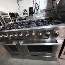 48" KUTCH GAS RANGE STAINLESS STEEL 