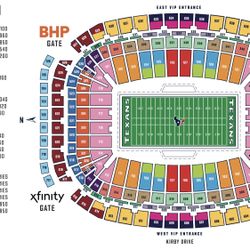 Texans Season Tickets Below Face