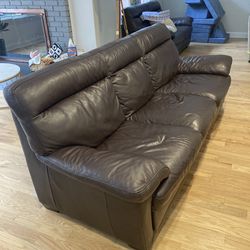 Leather Couch By Natuzzi