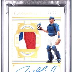 2023 Panini Flawless JOE GIRARDI Sig Prime Materials GOLD /10 Cubs PSA 9 🔥patch