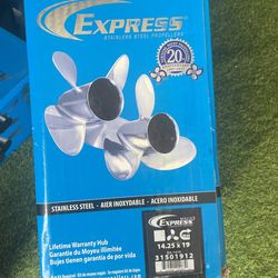 Stainless Steel Prop. Brand New In Box! 14.25x19