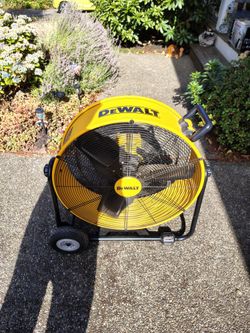 Like New DeWalt 24" Heavy Duty Drum Fan Model DFX2490
