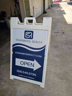 A-Frame Sidewalk Sign with Custom Insert