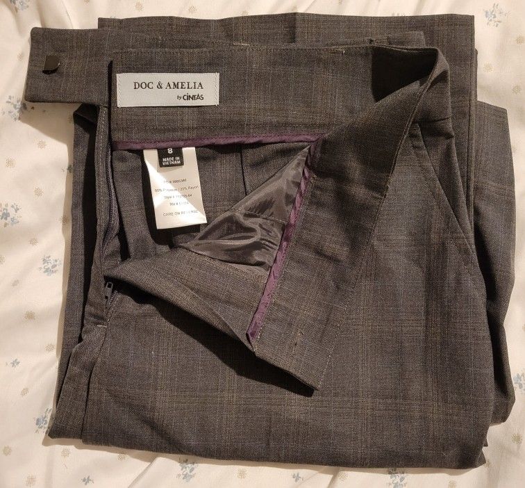 New w/Tags Doc & Amelia By Cintas Size 8 Women's Ladies Dress Pants