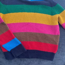 Rainbow Striped Kids Sweater