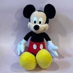 Disney Parks Exclusive 13” long Mickey Mouse Plush Toy Excellent Used Condition 