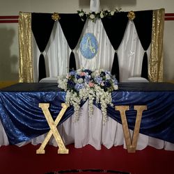 Marquee Shape Quinceañera’s Number XV 