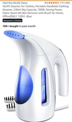 HiLIFE Portable Handheld Clothes Steamer – Blue