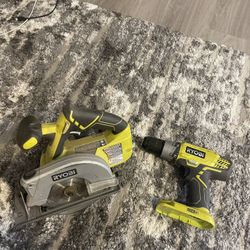 Ryobi Drill And Skill Saw 