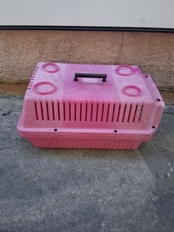 Pink Hard-Shell Pet Travel Carrier