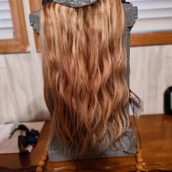 Long Golden Blonde Hair Halo