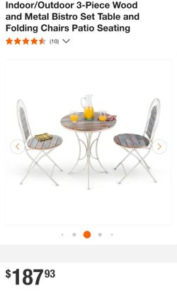 Patio Table And Chairs Set 