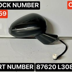 2021-2024 KIA K5 GT-LINE OEM PASSENGER SIDE VIEW MIRROR WITH BLIND SPOT/ TURN SIGNAL