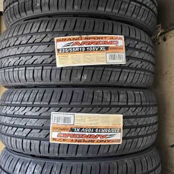 235/55/19 ARROYO  (4 TIRES NEW) INCLUDED INSTALLATION AND BALANCING (PROMOTION)✅
