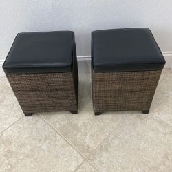Two Ottoman With Storage $30 Each