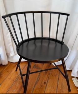 Solid Black Chair