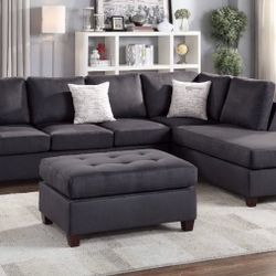 Sectional Sofa + Ottoman