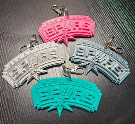 Spurs Keychain Necklace $5 3d printed