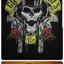 Guns and roses retro throwback eighty five tour concert appetite destruction t shirt