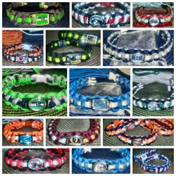 Custom NFL Paracord Bracelets