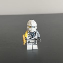 Lego Ninjago Zane Minifigure Tournament Zane Battle Damage (contact info removed) Authentic