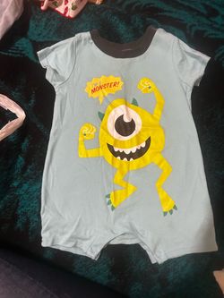 Monsters Inc 2pc Baby Romper Onesie