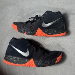 Nike Kyrie 4 Silver Orange Size 11