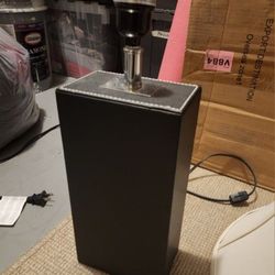 Black lamp Base Leather