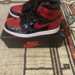 Nike Air Jordan 1 Retro High OG Patent Bred Sneakers