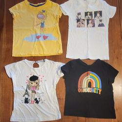 Kids Unisex Four (4) Print Graphics T-Shirts Size 6