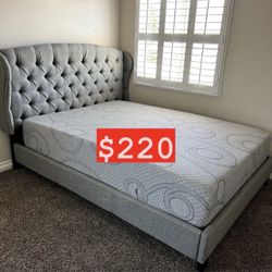 Queen Size Memory Foam Gel New