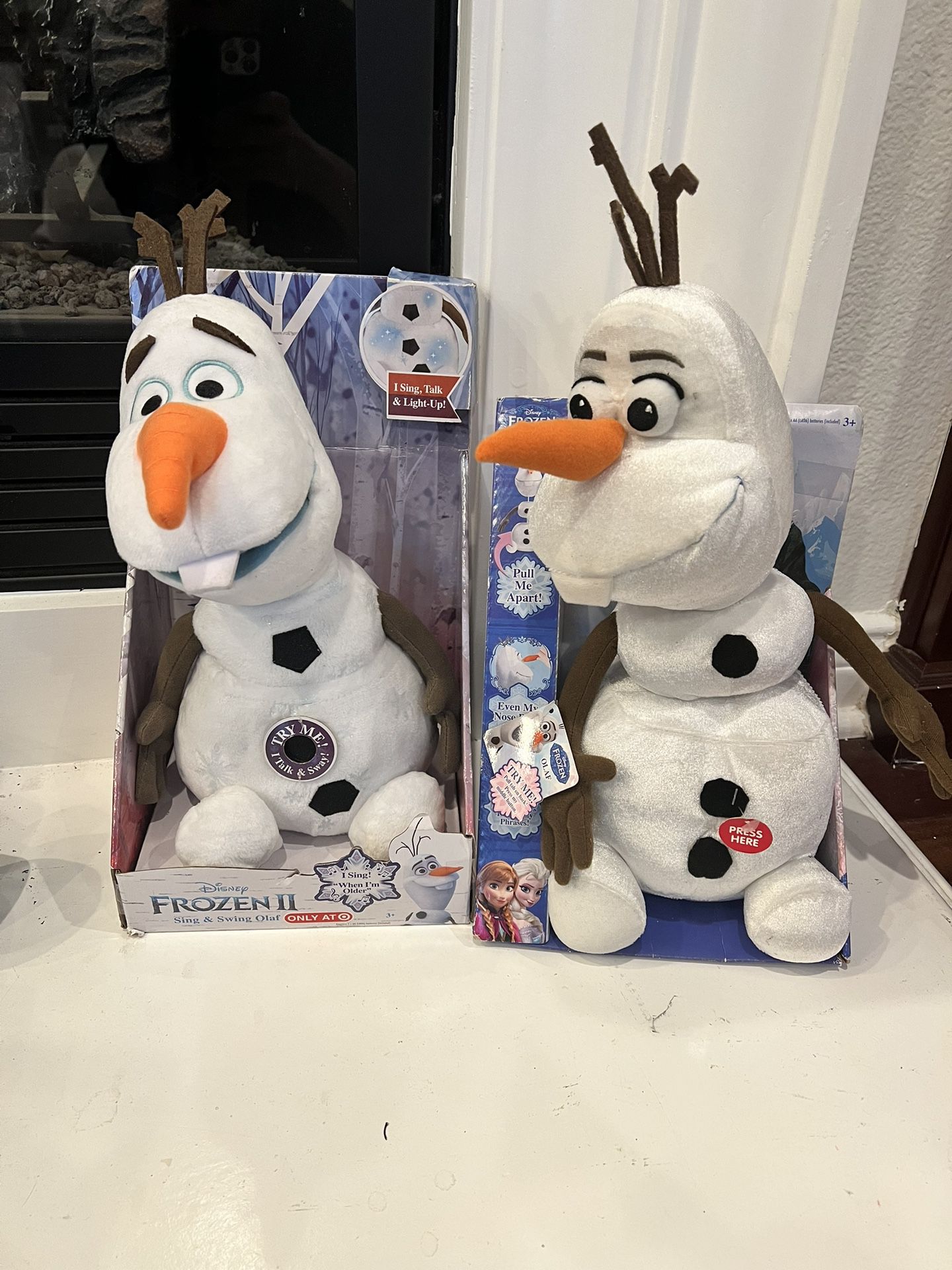 Two Still In Box Olaf Stuffed Animals