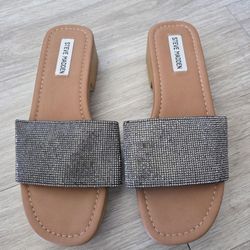Silver Steve Madden Platform Shoes
