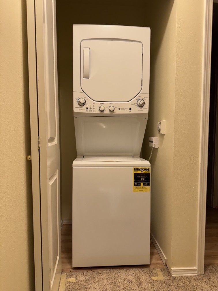 Ge Spacemaker 2 GE Unitized Spacemaker 2.0 DOE cu. ft. Washer and 4.4 cu. ft. Electric ...