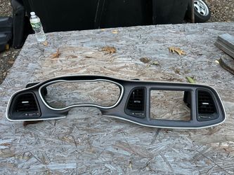 2015 Dodge Challenger OEM Dash Radio Gauge Bezel With Vents