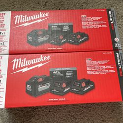 Milwaukee 18v Batteries. 
