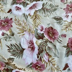 Vintage Mid Century Tiki Barkcloth
