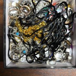 Box Of Fashion Jewelry 