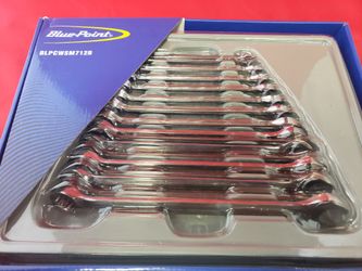 New BLUE- POINT (Snap On) BLPCWM19B 12 PC COMBINATION WRENCH 12PT SET 8-19MM