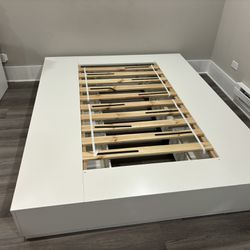 Queen Bed Frame with Storage